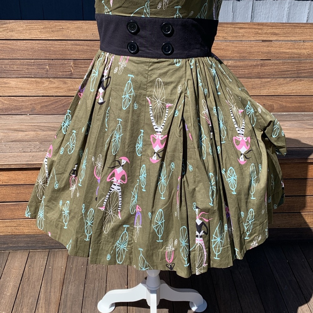 Trashy Diva Bitsy Middy Dress - Mime Time Size 10 - Picture 4 of 8